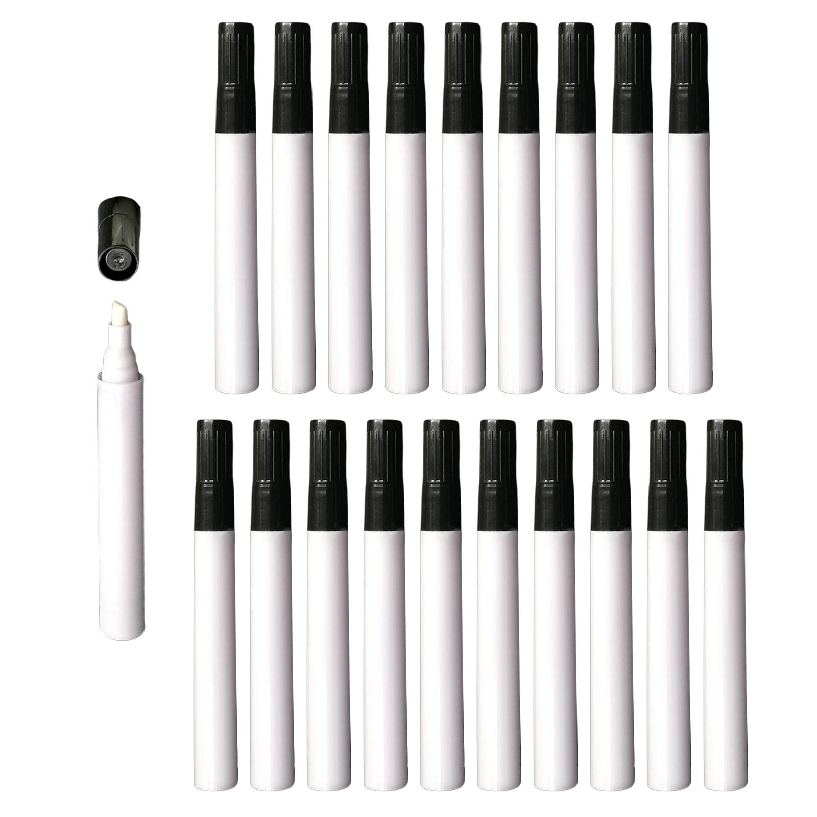10x Empty Fillable Blank Paint Touch Markers Your Own Art ,Pen White Rod  Oblique